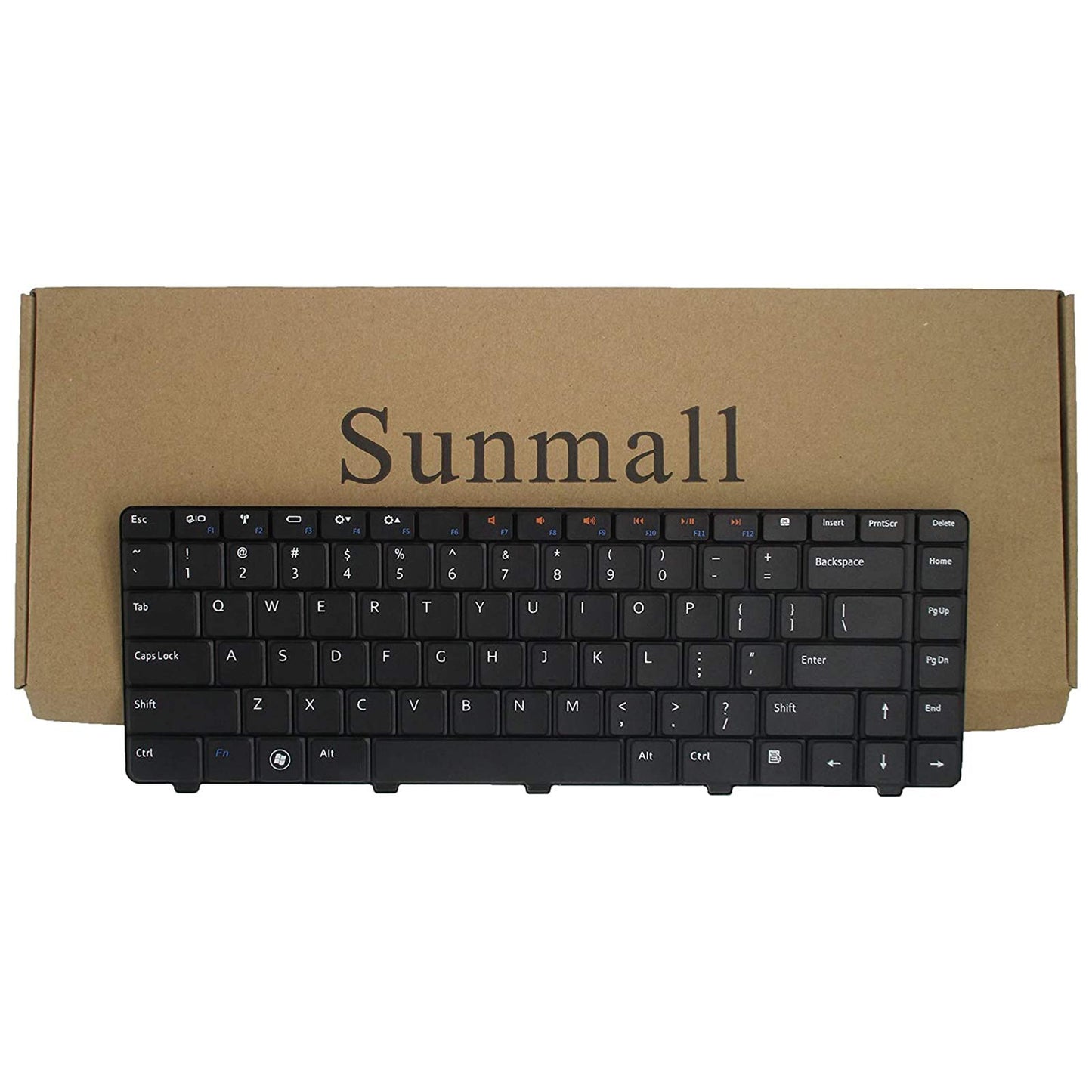 SUNMALL Laptop Replacement Keyboard Compatible with Dell Inspiron 14V 14R N4010 N4030 N3010 N5030 M5030 Series Black US Layout