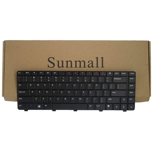 SUNMALL Laptop Replacement Keyboard Compatible with Dell Inspiron 14V 14R N4010 N4030 N3010 N5030 M5030 Series Black US Layout