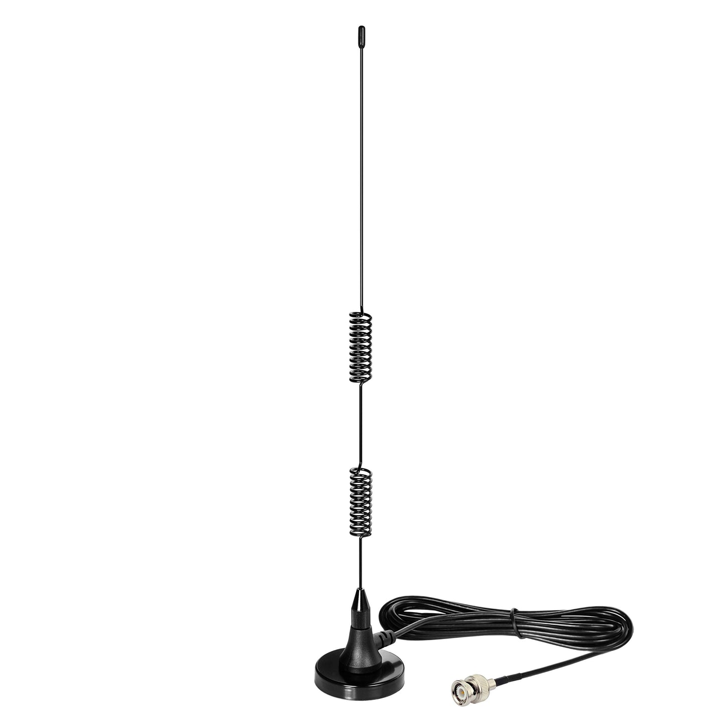 Bingfu 20-1300MHz Police Scanner Antenna Magnetic Base HF VHF UHF Two Way Ham Radio BNC Male Antenna Compatible with Uniden Bearcat Whistler Radio