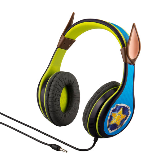 Paw Patrol Chase Headphones for Kids with Built in Volume Limiting Feature for Kid Friendly Safe Listening