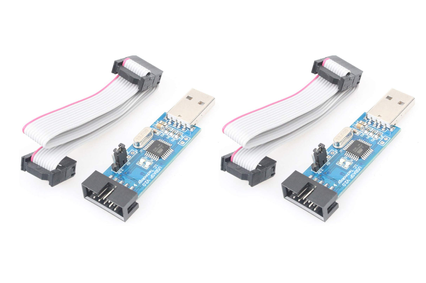 NOYITO 51 AVR ATMEGA8 Programmer USBASP USB ISP Downloader 10 Pin USB Programmer 3.3V 5V with Cable 6 inches Length Compatible with AVR ATMEGA8