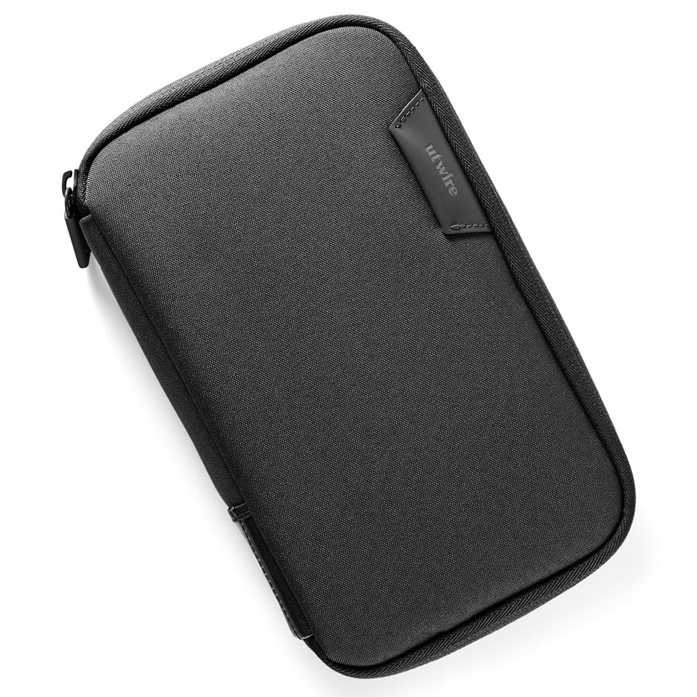 UT Wire Folio 1L Tech Gear Pouch for Personal or Individual Family, Travel, Work Cable Organizer, Electronic Tech Accessories with Label