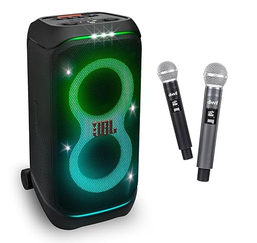 JBL PartyBox Stage 320 Party Speaker & divvi Mic w/case Bundle