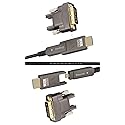 SkyeySnail HDMI AD + DVI D 10ft 4K Adapters Cable, Fiber Optic, Detachable, Micro HDMI to DVI 18Gbps Ultra Speed, Slim Flexible, Long Extended,