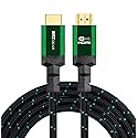 4K HDMI 2.0 Cable 4 ft. [5 Pack] by RitzGear. 18 Gbps Ultra High Speed Braided Nylon Cord & Gold Connectors - 4K@60Hz/UHD/3D/2160p/1080p/ARC