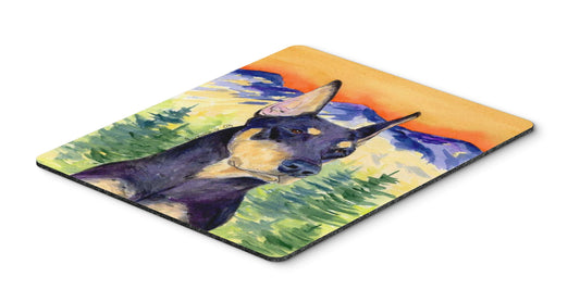 Caroline's Treasures SS8658MP Doberman Mouse Pad, Hot Pad or Trivet for Home Office Gaming Working Computers Laptop Mouse Mat,Washable Large Mousepad