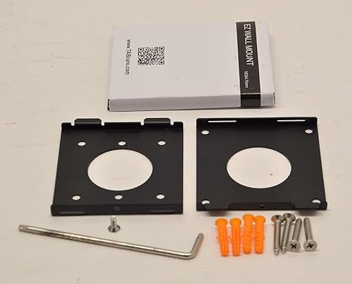TABcare Anti-Theft Low Profile Light Duty VESA 75mm Mini Wall Mount Kit (Black)