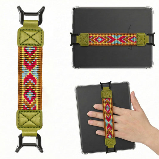 Threetols Hand Strap for Kindle Accessories High-Elasticity Versatile Hand Strap Lightweight Finger Grip Holder?Light Green