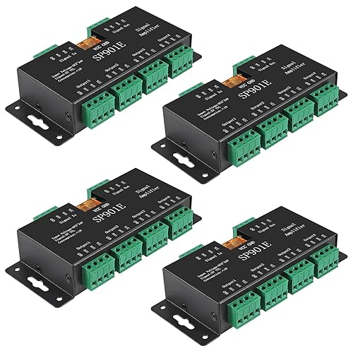 ACEIRMC SP901E LED Pixel WS2812B WS2811 SPI Signal Amplifier Repeater for WS2813 SK6812 WS2815 WS2801 SK9822 etc All The RGB Addressable LED Strip