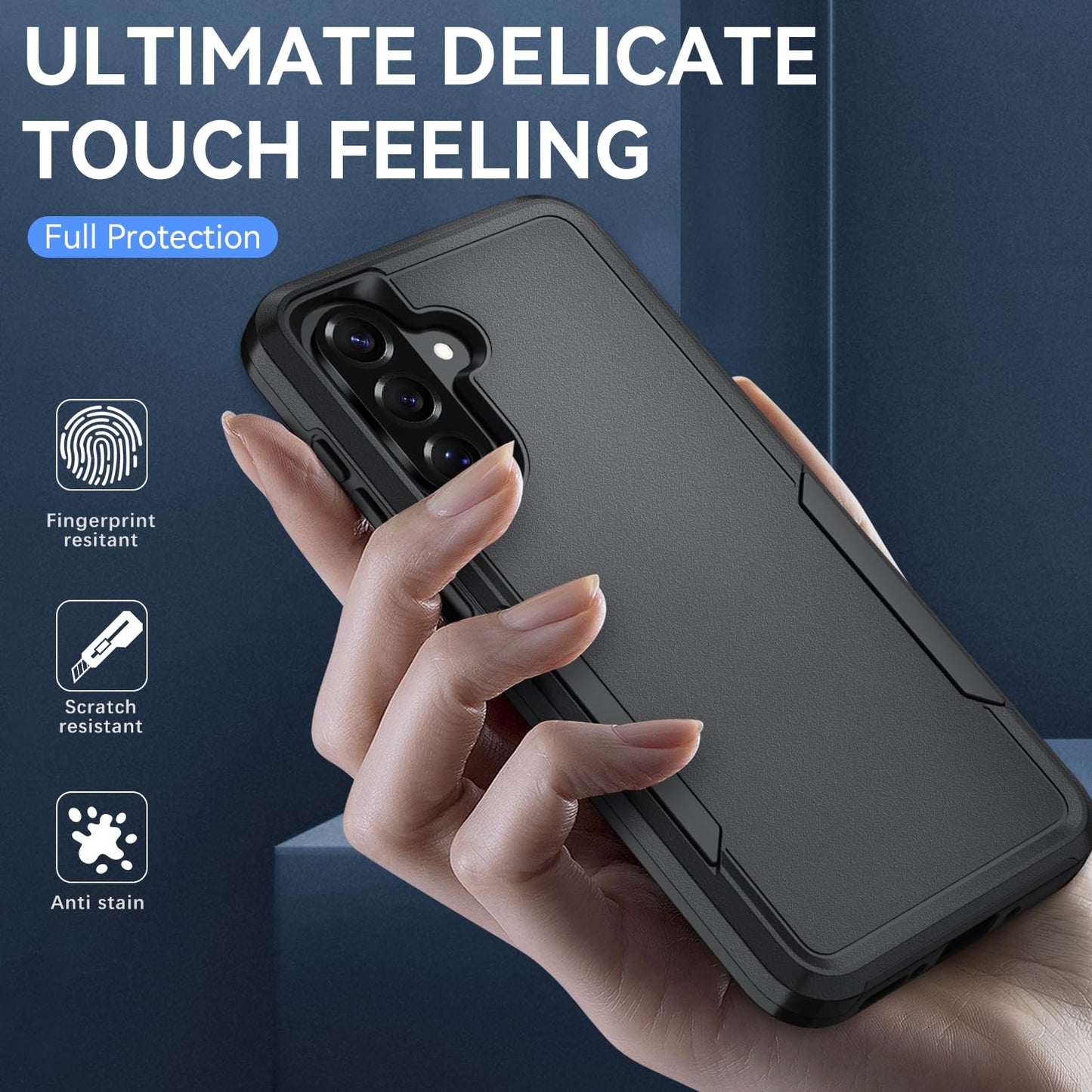 Suncasetor for Samsung Galaxy A17 5G Case with HD Screen Protector, Military Grade Drop Protection, Heavy Duty Full Body Shockproof Phone Case
