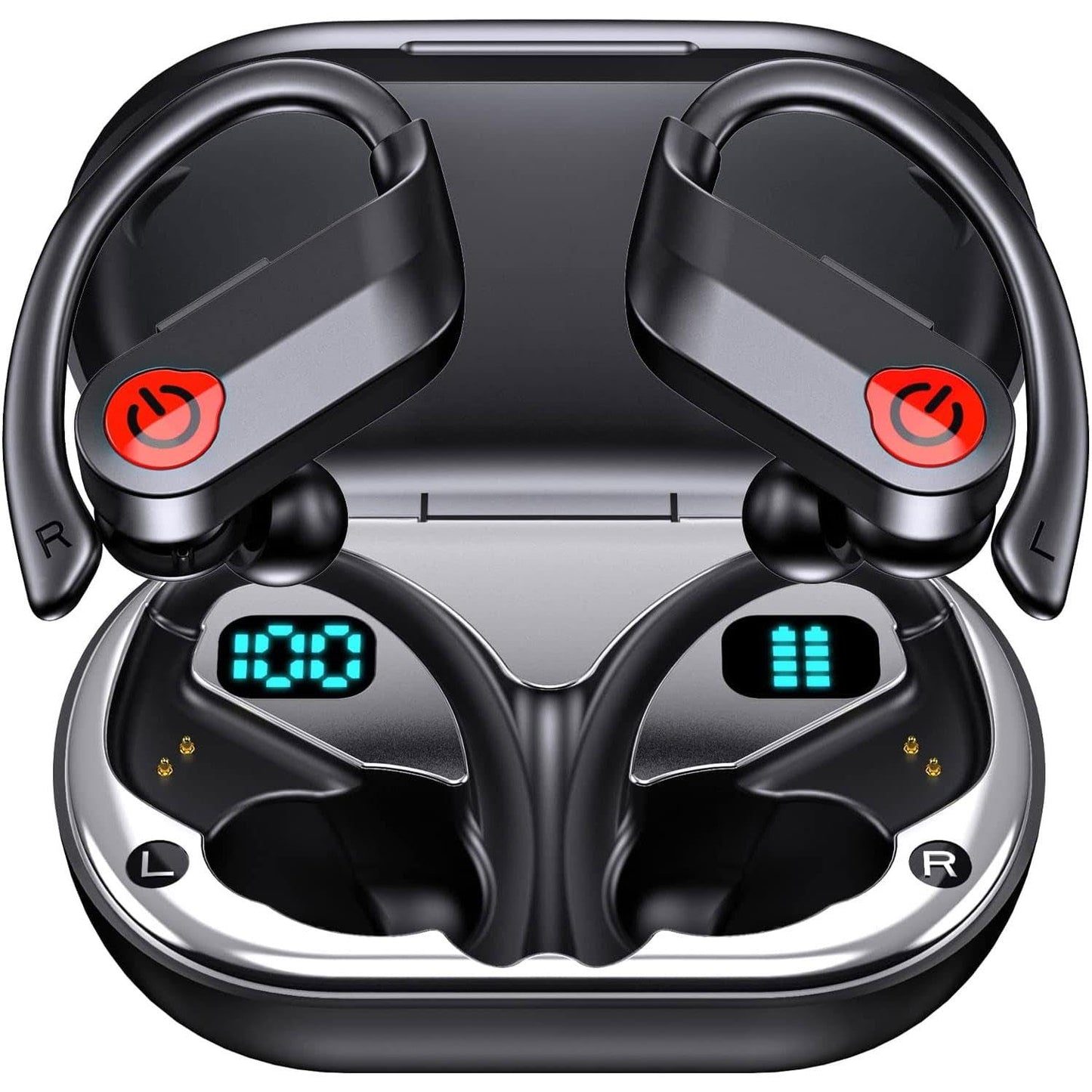 TWS Headphones Wireless Earbuds Compatible with Samsung Galaxy A16, A26, A36 5G Phones - Earphones Ear Hook True Stereo Headset Hands-Free Mic