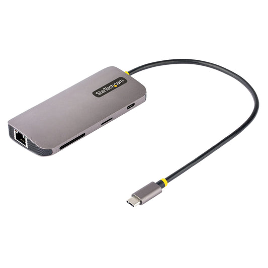 StarTech 8-in-1 USB-C Dock, 4K HDMI, USB 5Gbps, Gigabit Ethernet, SD, 100W