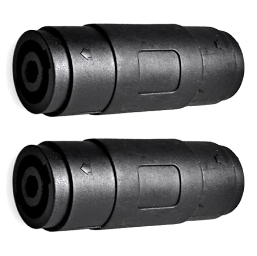 Speakon Compatible Female Coupler, 4 Pole Twist Lock Speaker Connector, 2 Pack