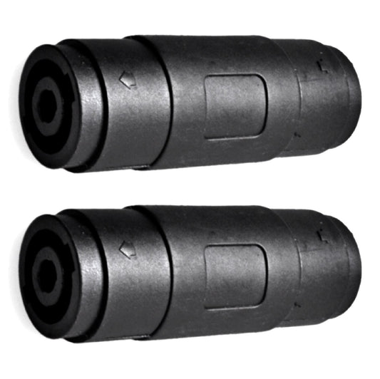 Speakon Compatible Female Coupler, 4 Pole Twist Lock Speaker Connector, 2 Pack