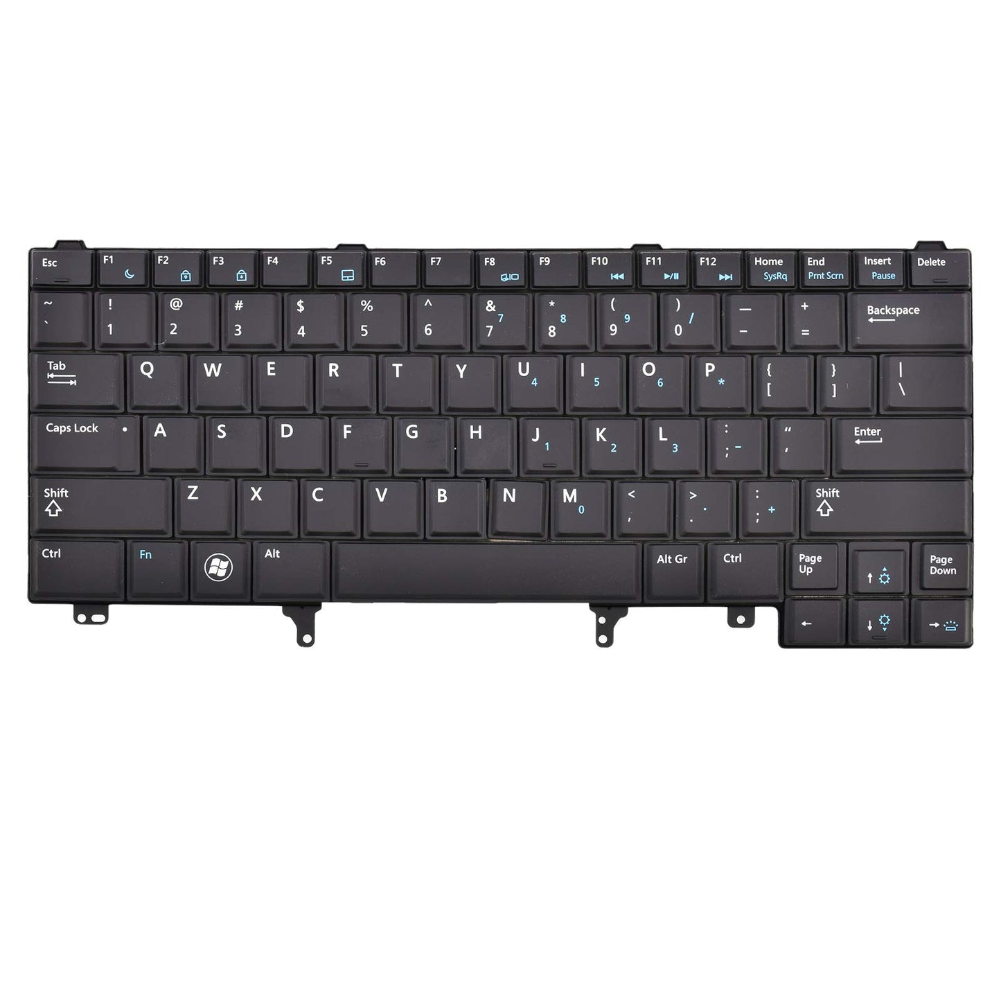 SUNMALL Replacement Keyboard with Backlit Compatible with Dell Latitude E5420 E5430 E6220 E6320 E6330 E6420 E6430 E6440 Series US Layout Black