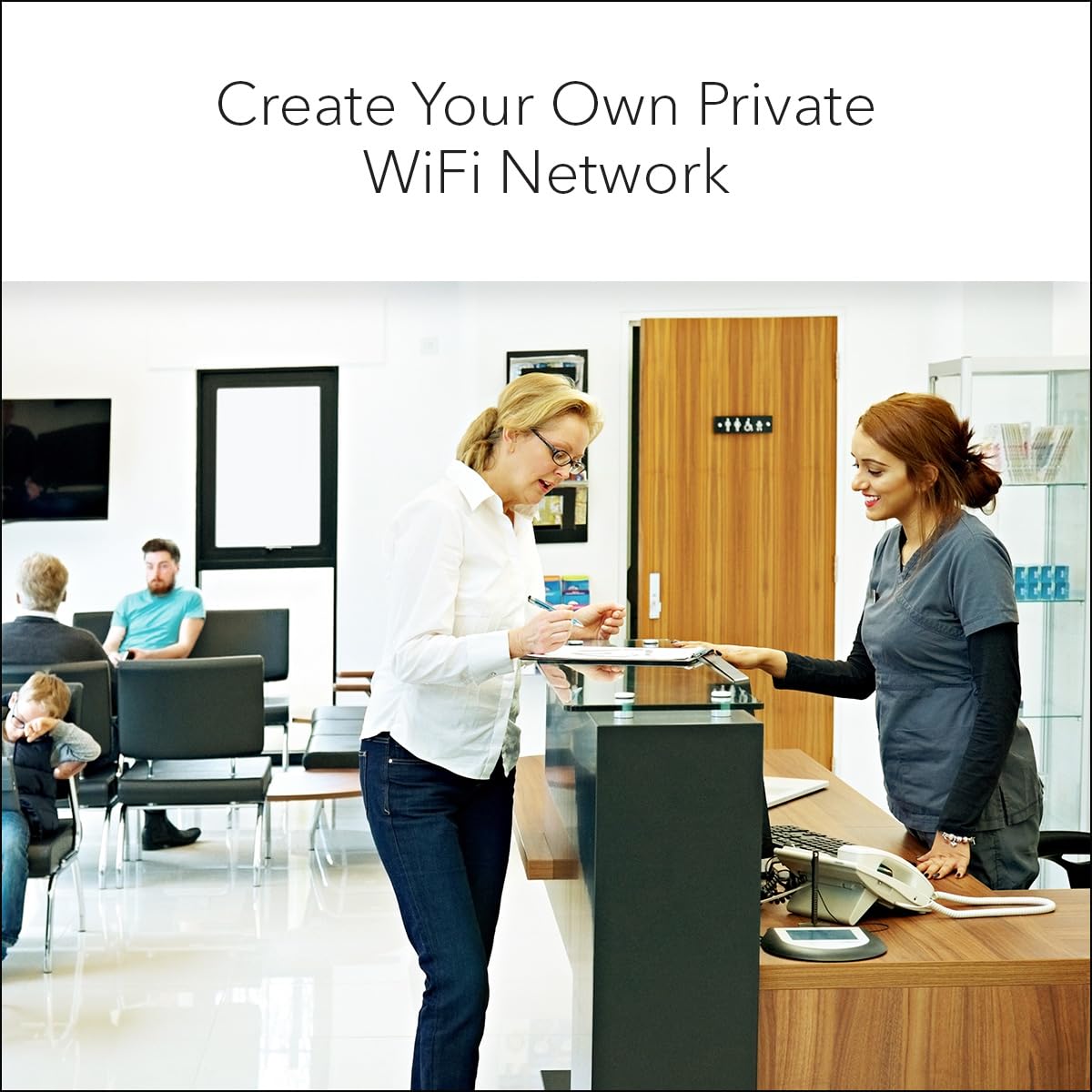 NETGEAR Wireless Access Point (WAX210) - WiFi 6 Dual-Band AX1800 Speed | 1 x 1G Ethernet PoE Port | Up to 128 Devices | 802.11ax | WPA3 | Small Size