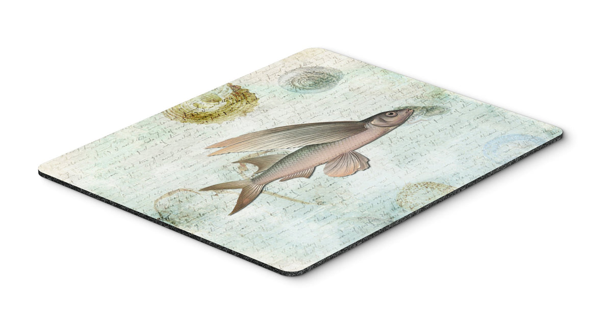 Caroline's Treasures SB3042MP Beach Fly Fish Mouse Pad, Hot Pad or Trivet for Home Office Gaming Working Computers Laptop Mouse Mat,Washable Large
