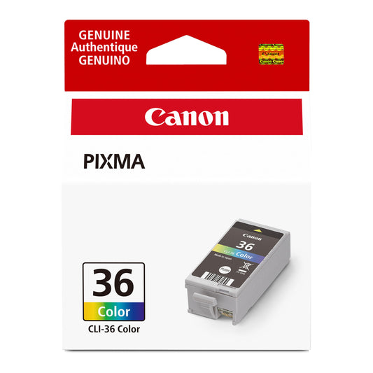Canon CLI-36 Genuine Color Ink Tank, Compatible with mini320, mini260, iP100, iP110, TR150 and TR160 Printers