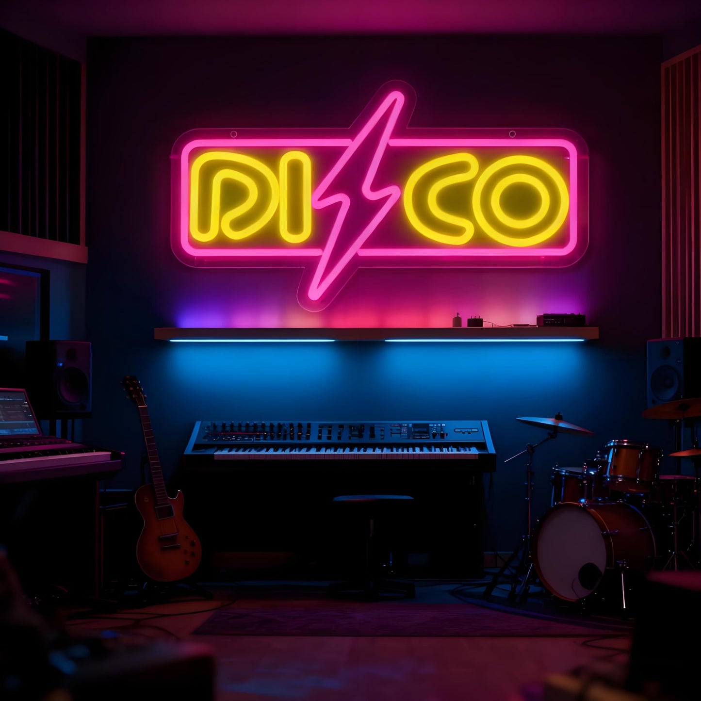 Neonawall Disco Neon Sign for Wall Decor Light Up Letters Led Sign Birthday Party Gifts Led Decorative Night Signs Dance Room Decorations Supplies