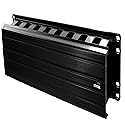 Leviton Horizontal Cable Management, 2RU, 3-inch by 3-inch Front Only, 492RU-HFO, Black