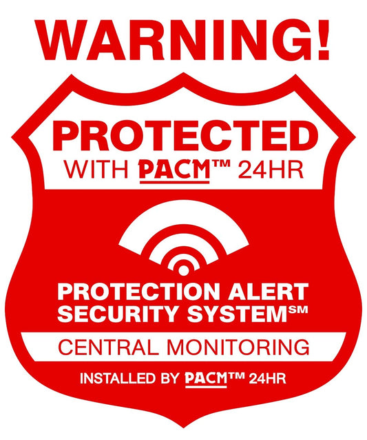 8 Propertyguard Home Security Alarm Stickers for Windows & Doors UV Coated and 1 CCTV Warning Decal