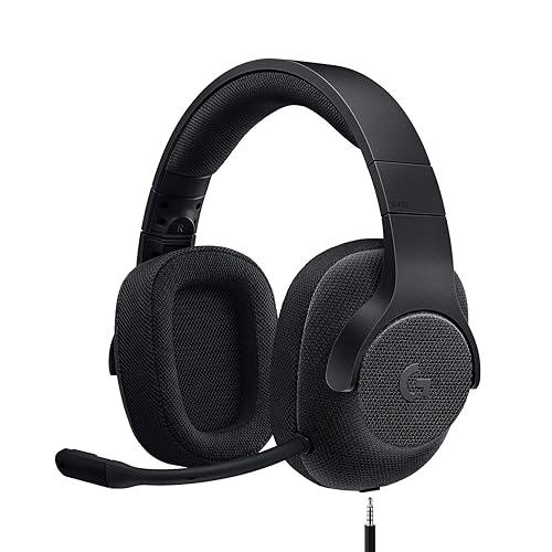 Logitech G433 7.1 Wired Gaming Headset with DTS Headphone: X 7.1 Surround for PC, PS4, PS4 PRO, Xbox One, Xbox One S, Nintendo Switch - Triple Black