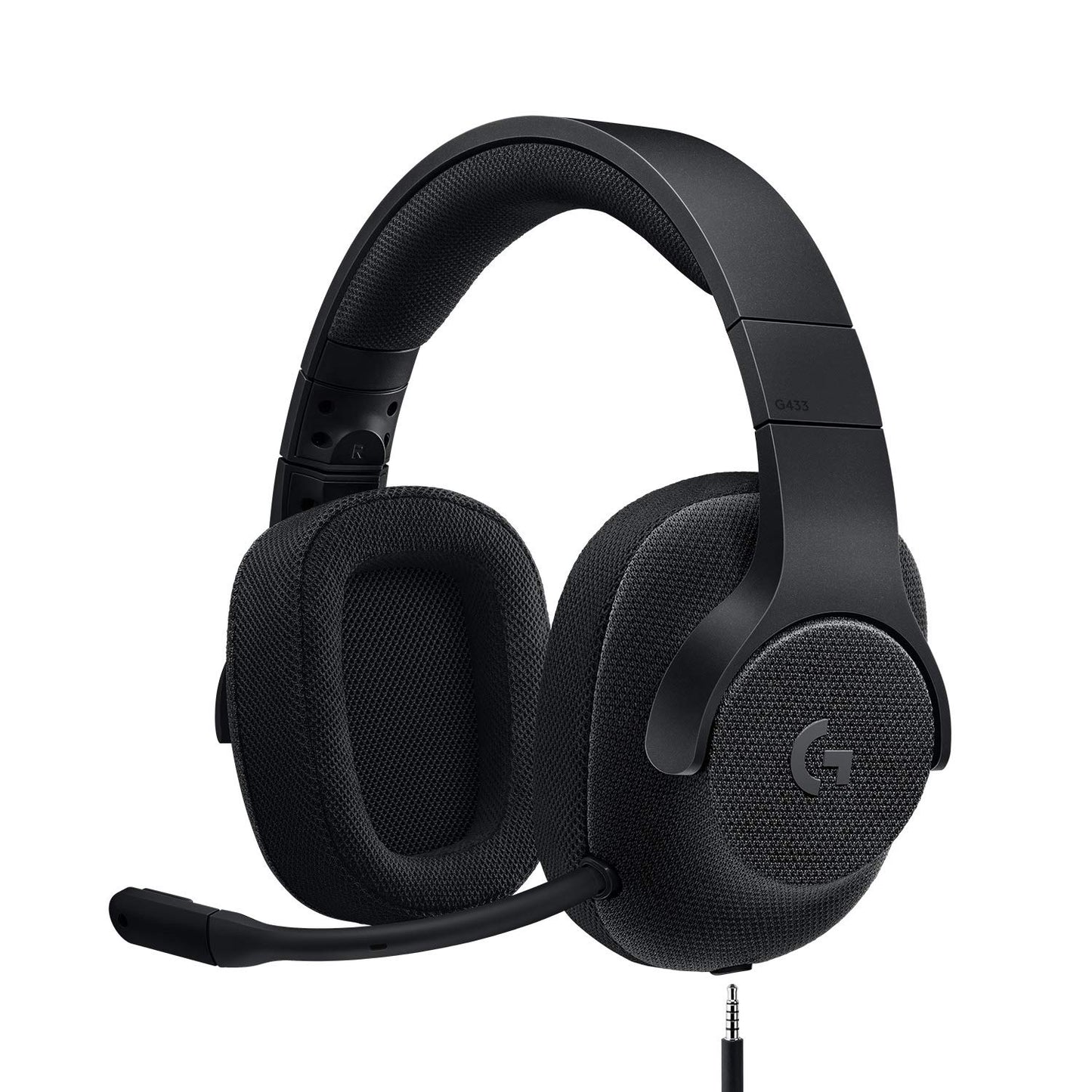 Logitech G433 7.1 Wired Gaming Headset with DTS Headphone: X 7.1 Surround for PC, PS4, PS4 PRO, Xbox One, Xbox One S, Nintendo Switch - Triple Black
