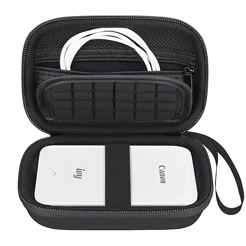 Elonbo Carrying Case for Canon Ivy 2/ Canon Ivy Mini Photo Printer, Portable Instant Smartphone Color Print Digital Camera Hard Travel Bag, Wireless