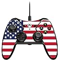 USA Wired Controller with American Flag Skin Compatible with Xbox One