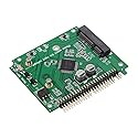 Cablecc Low Profile Half-Heigh mSATA SSD to 2.5 inch IDE 44pin Hard Disk Case Enclosure for Notebook Laptop