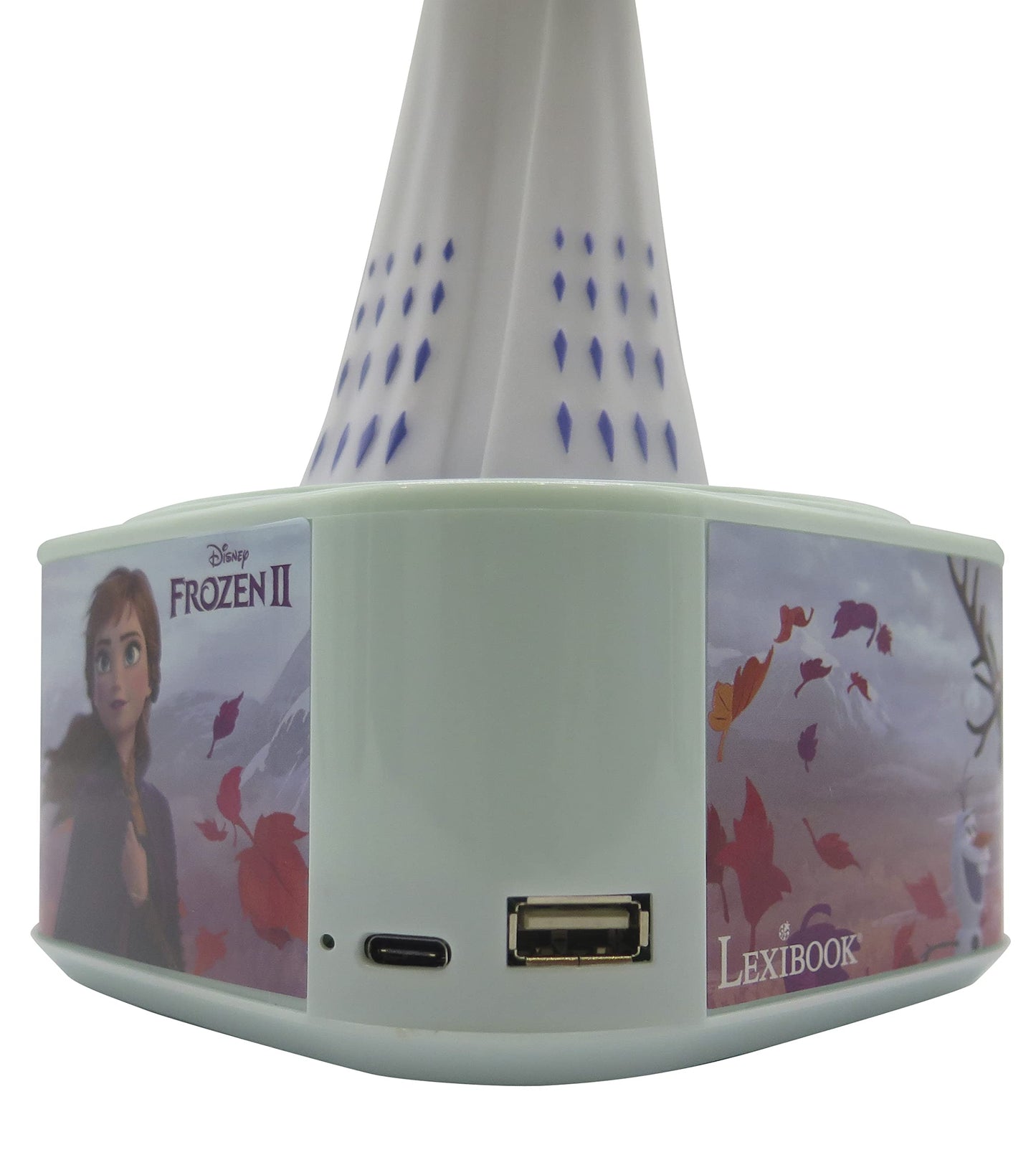 LEXiBOOK, Frozen, Speaker with Luminous Figurine, 5.0 Bluetooth, USB/USB Type C Port, BTD80FZ