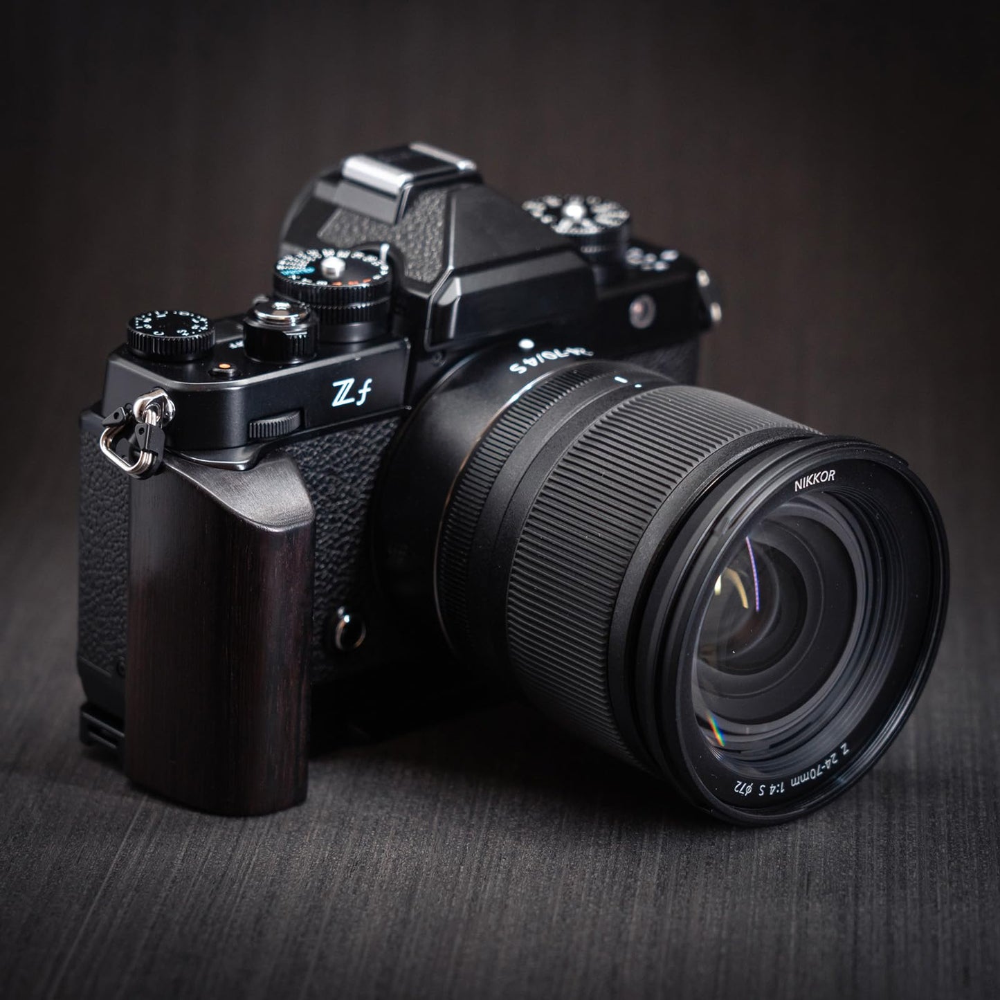 Iborrys L-Shaped Camera Handle ?Compatible with Nikon Zf Camera ?Precious Vintage Solid Wood | Handcrafted by Experienced Artisans (African Blackwood