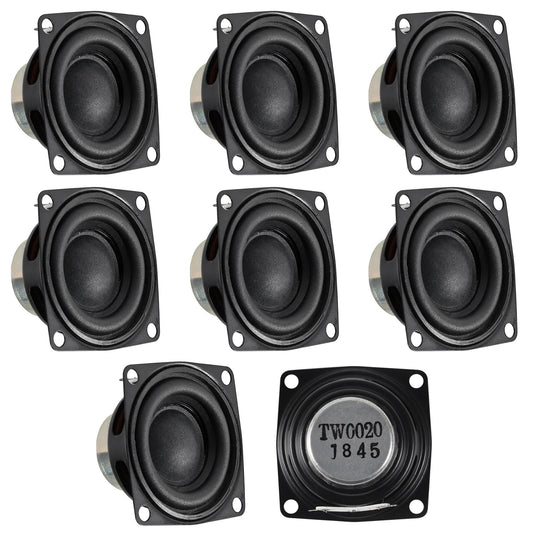 ACEIRMC 8pcs 2inch 4Ohm 10W Full Range Audio Speaker Stereo Woofer Loudspeaker for Arduino (8pcs)