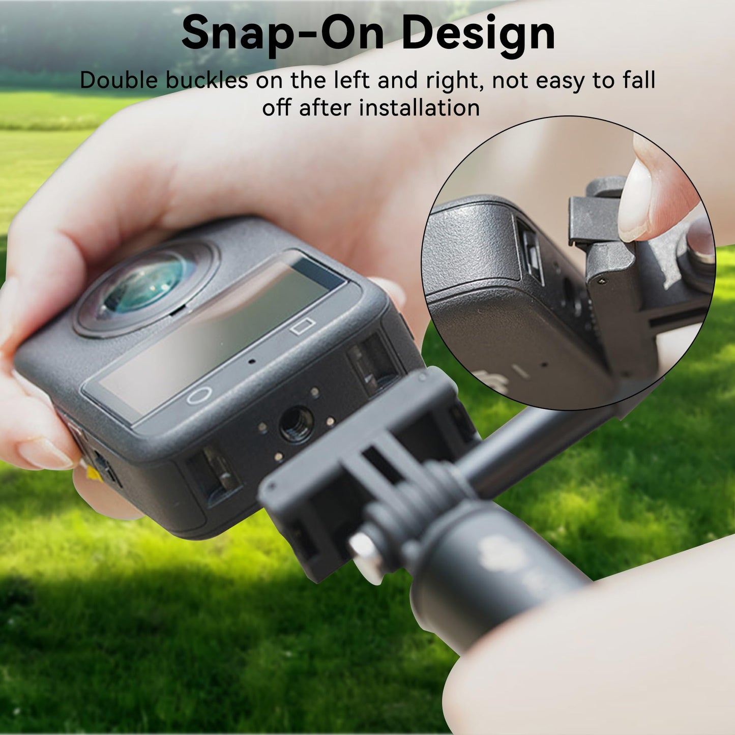 DEBMALE Osmo Action Camera Magnetic Adapter - Quick Release Adapter Mount for DJI Osmo 360/Action 5 Pro/Action 4/Action 3 Camera Accessories