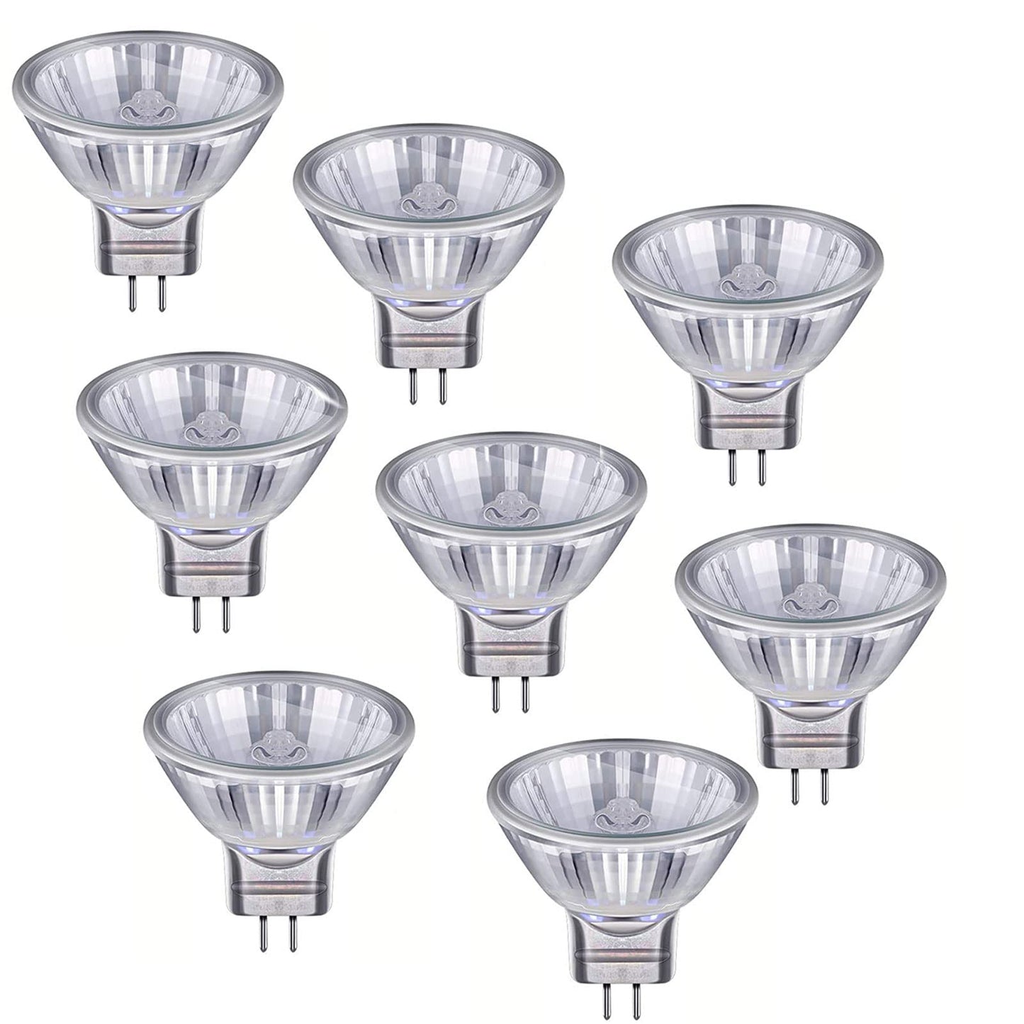 Edearkar Halogen Light Bulbs Halogen Lamp MR16 12 Volt 10Watt Halogen Bulbs for Landscape Light,School,Family,Tunnel Light,Pack of 8