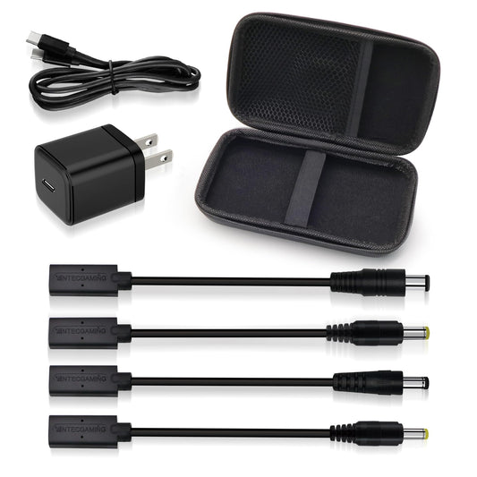 Retro Game Console Power Supply Kit - PD Fast Charging, Built-in chip, Stable Performance - Compatible with SNES/PS2/FC/SFC/SEGA MD2/MD3