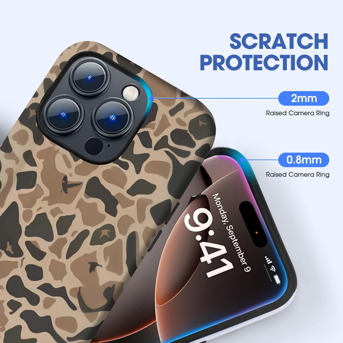 Hng Kiang Hu for iPhone 12 Pro Max Case 6.7 inch, Cute Waterfowl Brown Hunting Camo Camouflage Duck Hunters Boys man Phone case (for iPhone 12 Pro