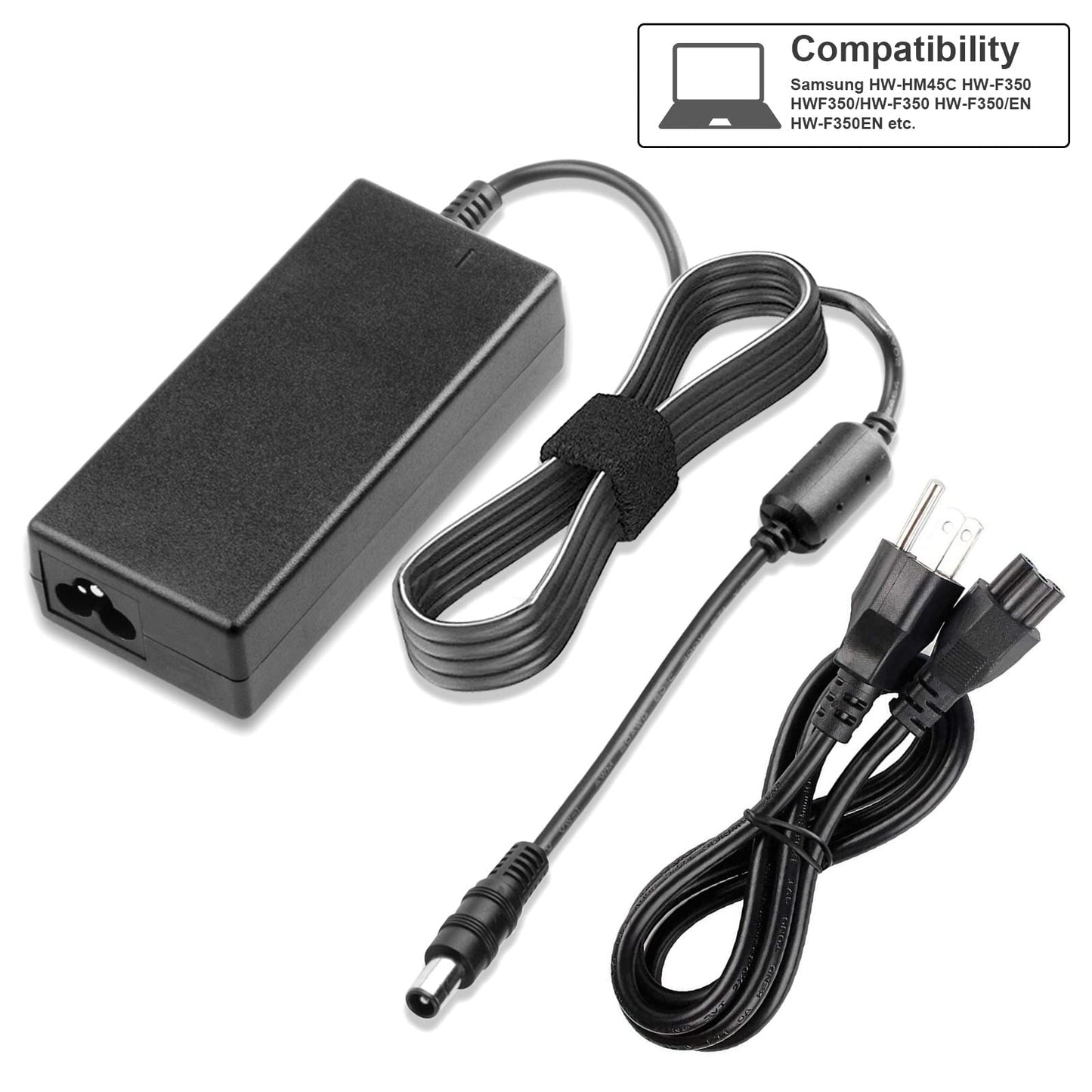24V AC Adapter Charger Compatible with Samsung SoundBar HW-J450 HW-K450 HW-J551 HW-K551 HW-H550 HW-K550 HW-J550 HW-H7500 HW-H7501 HW-M550 HW-J355…