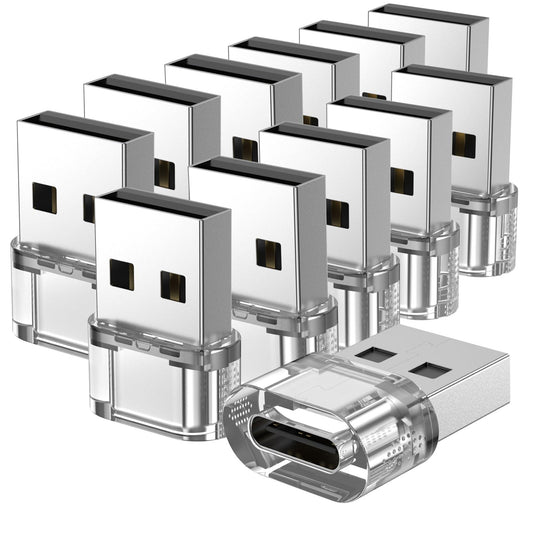 USB C to USB A Adapter 12-Pack, USB A to C Adapter Charging and Data Converter Compatible with Apple Watch/Ultra iWatch/iPhone 16/15 Pro Max…