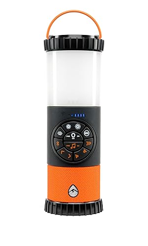 ECOXGEAR EcoLantern: Indoor/Outdoor Portable Bluetooth Speaker, 88dB Loud, IP67 Waterproof, with 360 Degree Sound and Party Lights, 20+ Hours Playtime