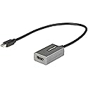 StarTech.com Mini DisplayPort To HDMI Adapter 1080p - mDP 1.2 To HDMI Monitor/Display - Mini DP To HDMI Adapter Dongle Converter - 12" Attached Cable