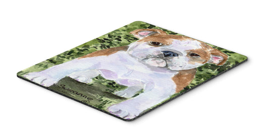 Caroline's Treasures SS8735MP English Bulldog Mouse Pad, Hot Pad or Trivet for Home Office Gaming Working Computers Laptop Mouse Mat,Washable Large