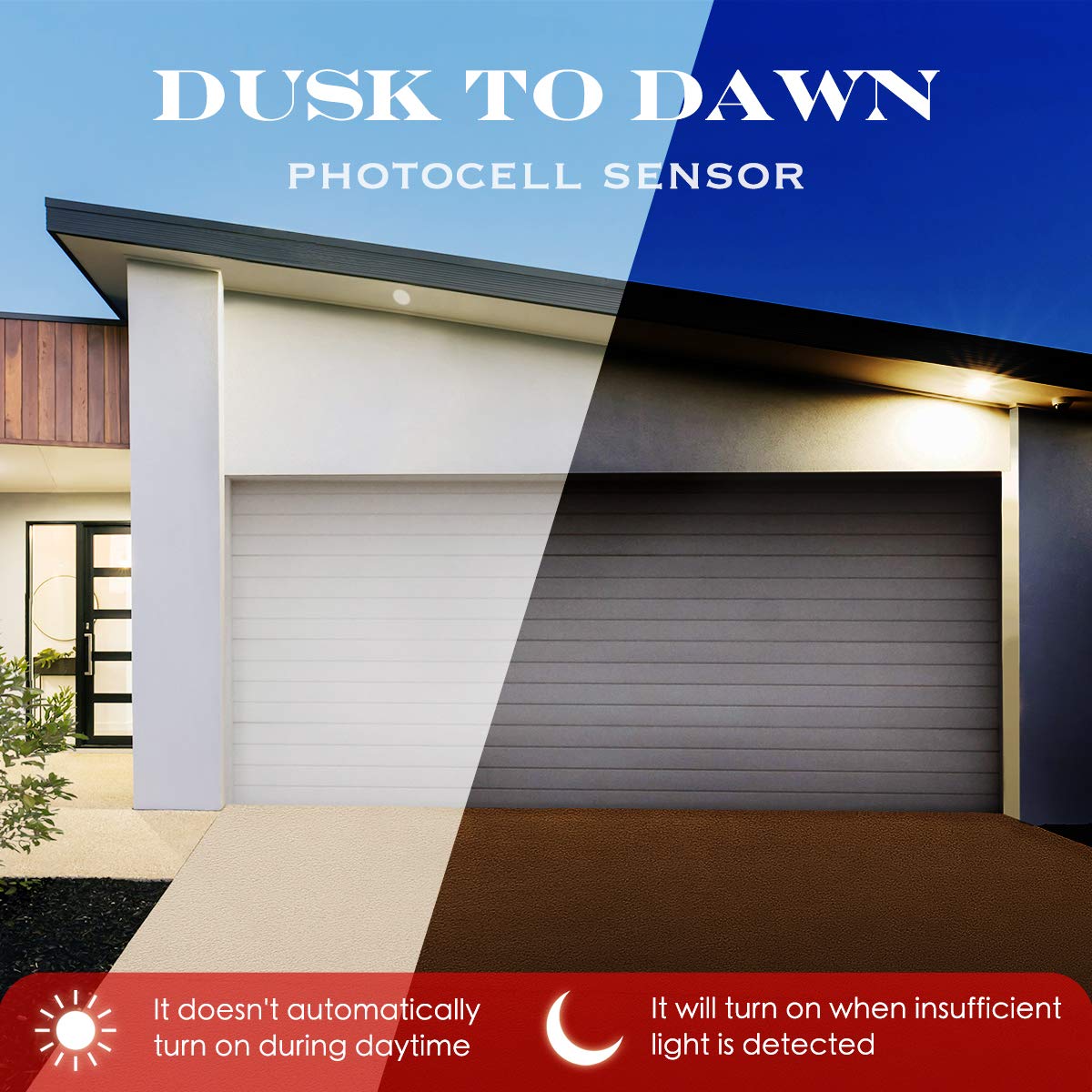 Sengled Motion Sensor Flood Lights Outdoor Dusk to Dawn Security Light Bulbs, E26 PAR38 Motion Activated 3000K Warm White, 1050LM, Waterproof LED