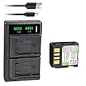 Kastar 1-Pack BN-VF707 Battery and LTD2 USB Charger Replacement for JVC GR-D340EY GR-D340EZ GR-D345 GR-D345E GR-D345EG GR-D345US GR-D346 GR-D346EY