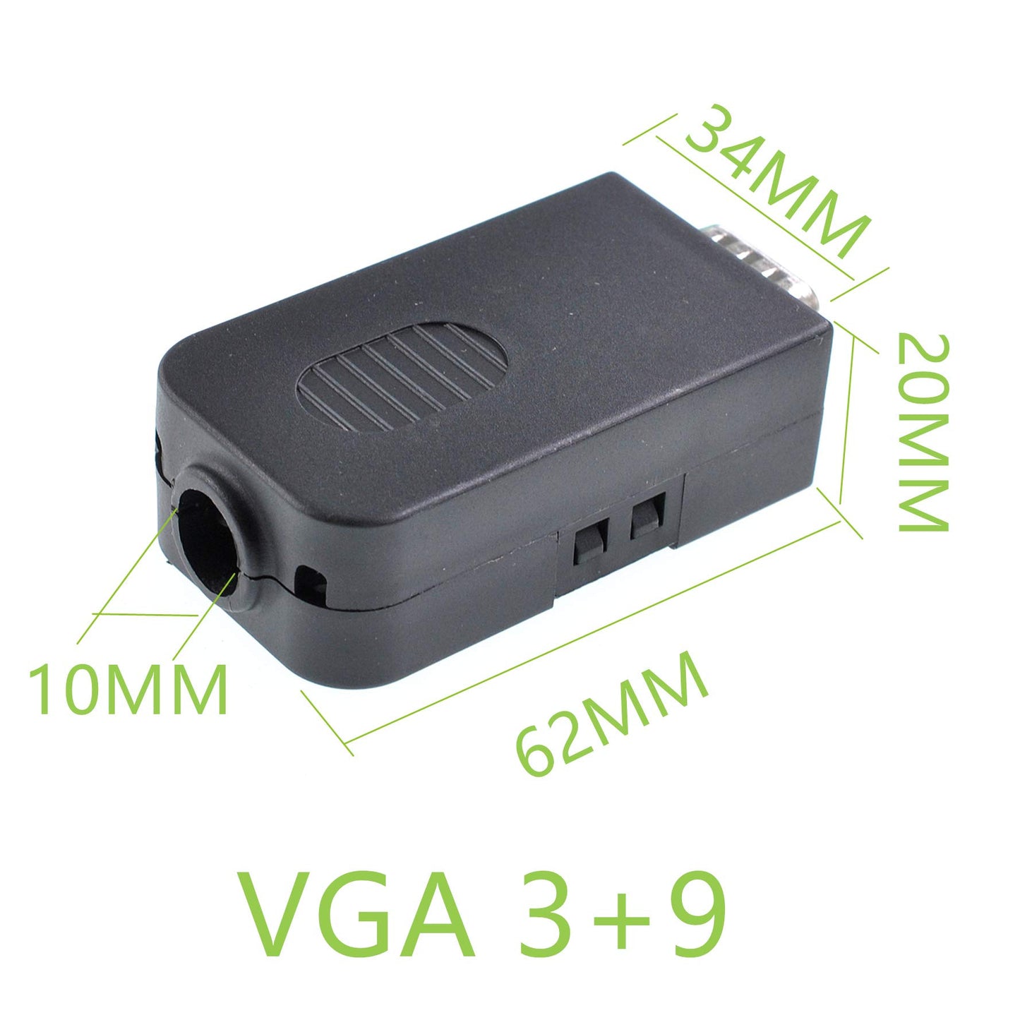 GANASOME DB15 VGA Female Connector Adaptor with Nut Terminal Breakout Board - Enhanced Protection and Easy Wiring