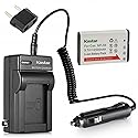 Kastar Travel Charger for Casio NP-90 NP90 Work with Casio Exilim EX-H10 EX-H15 EX-H20G EX-H20GBK EX-H20GSR EX-FH100 EX-FH100BK Cameras