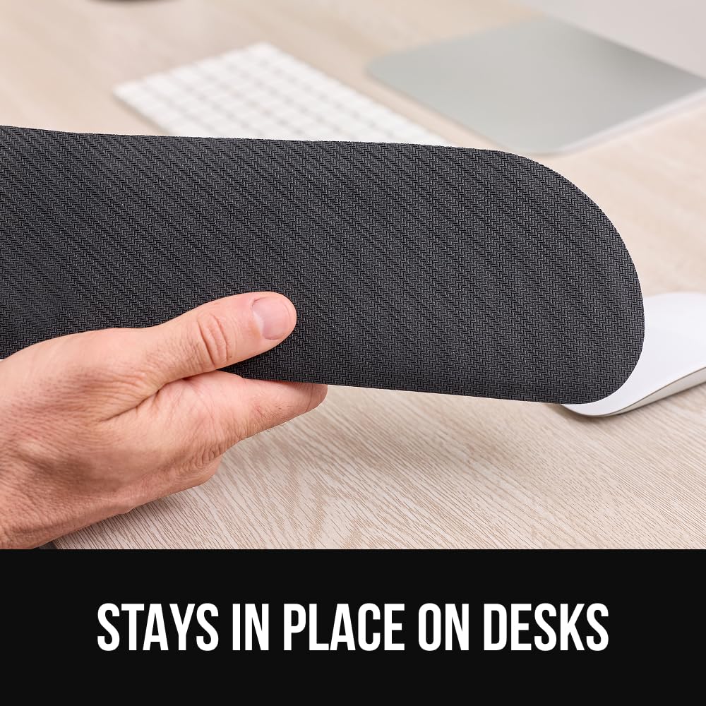 GORILLA GRIP Silky Memory Foam Keyboard Wrist Rest for Computer and Mouse, Ergonomic Typing Support Pad, Desk Office Supplies, Gaming Accessories
