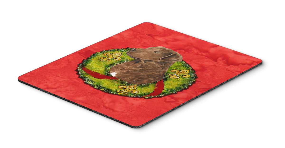 Caroline's Treasures SS4218MP Scottish Terrier Cristmas Wreath Mouse Pad, Hot Pad or Trivet for Home Office Gaming Working Computers Laptop Mouse