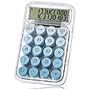 Mr. Pen- Mechanical Switch Calculator, 10 Digits, Blue Calculator, Transparent Body, Large LCD Display, Big Buttons