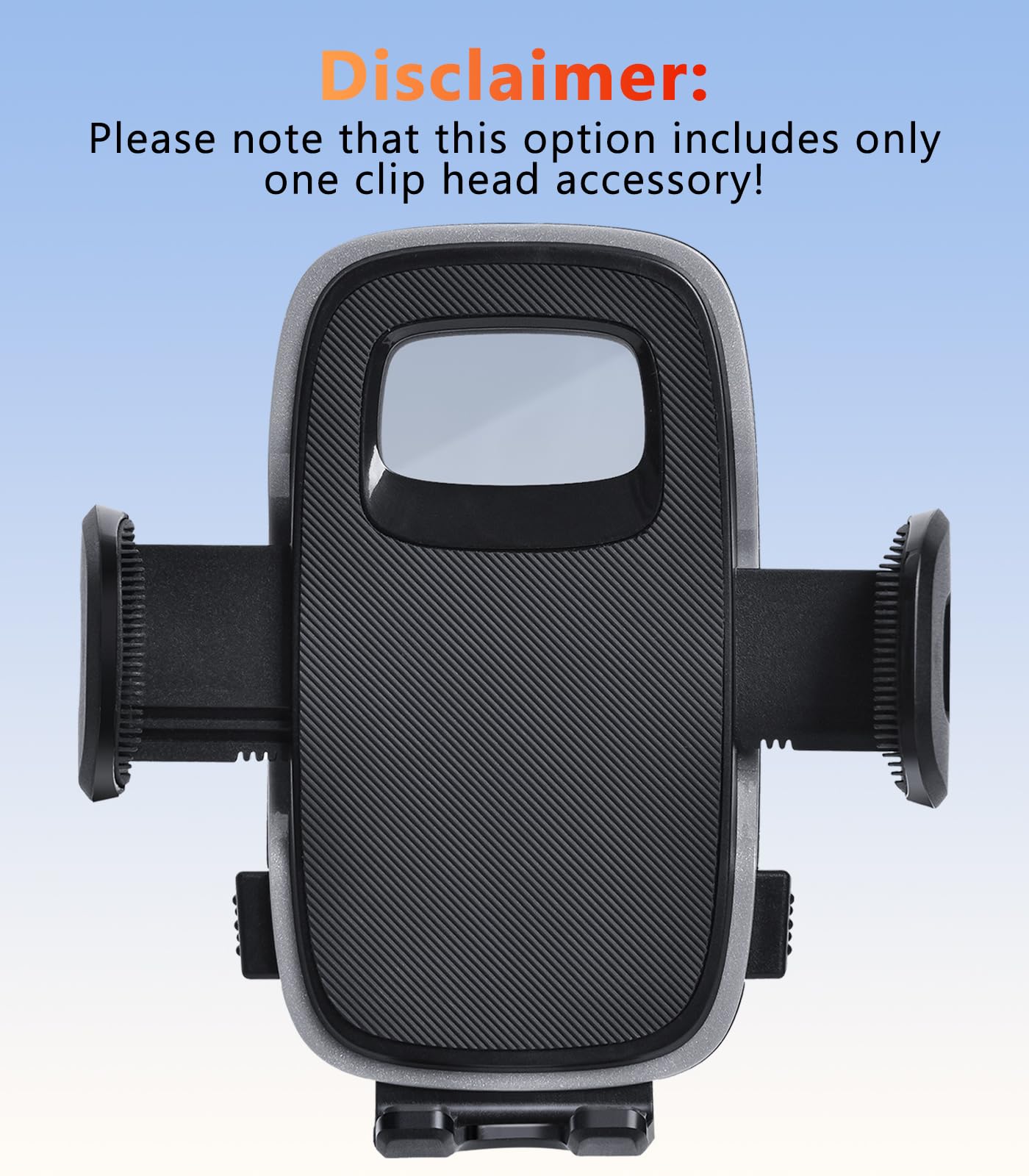 DICMKY Universal 17mm Ball Mount Phone Holder Clamp for Car Mount Replace [Dual Head Screen Phone Holder Clip Head Accessory]